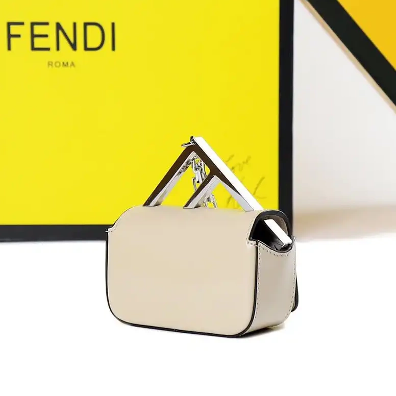 Cheap Fendi Bag In Calf Beige F Leather Nano 0510